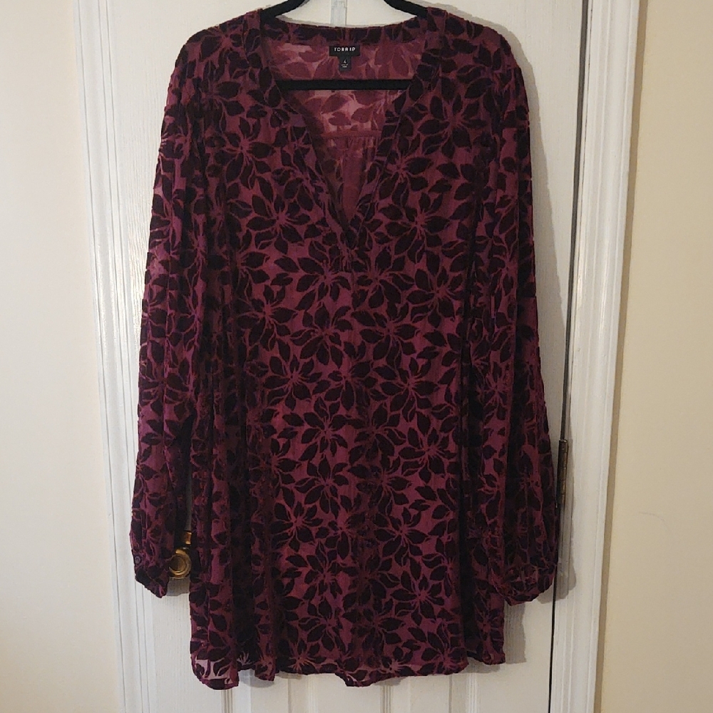 torrid Plum Women's Tunic Top